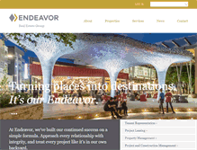 Tablet Screenshot of endeavor-re.com